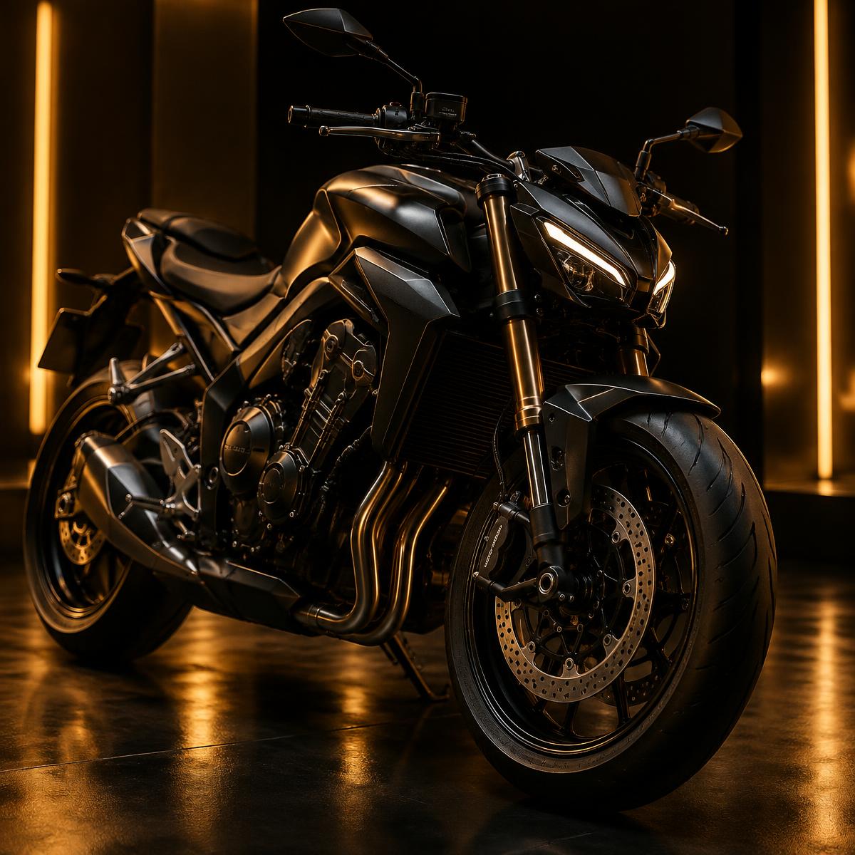 Moto em exposição em revenda cliente da Imperium